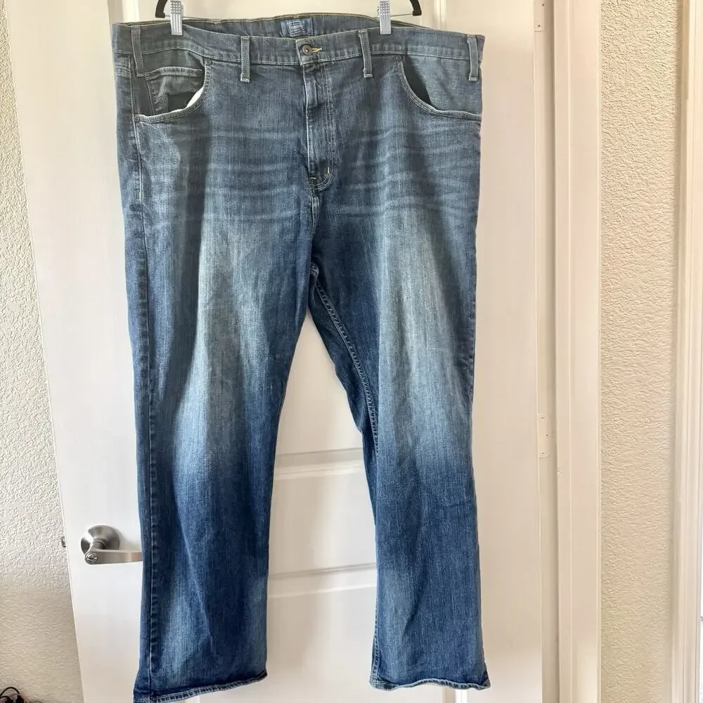 Foundry Supply Co Mens Jeans 50x32 Flex Denim Blue Straight Leg Big Tall Stretch